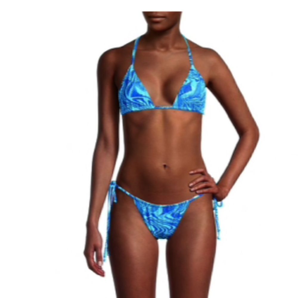 Frankies Bikini blue marble top